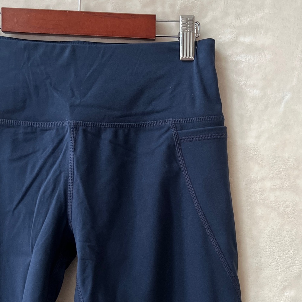 NEW Size Small Sweaty Betty True Navy Blue Power 7/8 Workout Leggings w/ Pockets - Picture 4 of 9